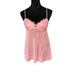 Victoria's Secret Pink Lace Babydoll Lingerie